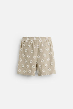JACQUARD TEXTURED BERMUDA SHORTS - Image 6