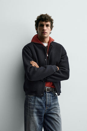 RIBBED BOMBER JACKET - Image 6