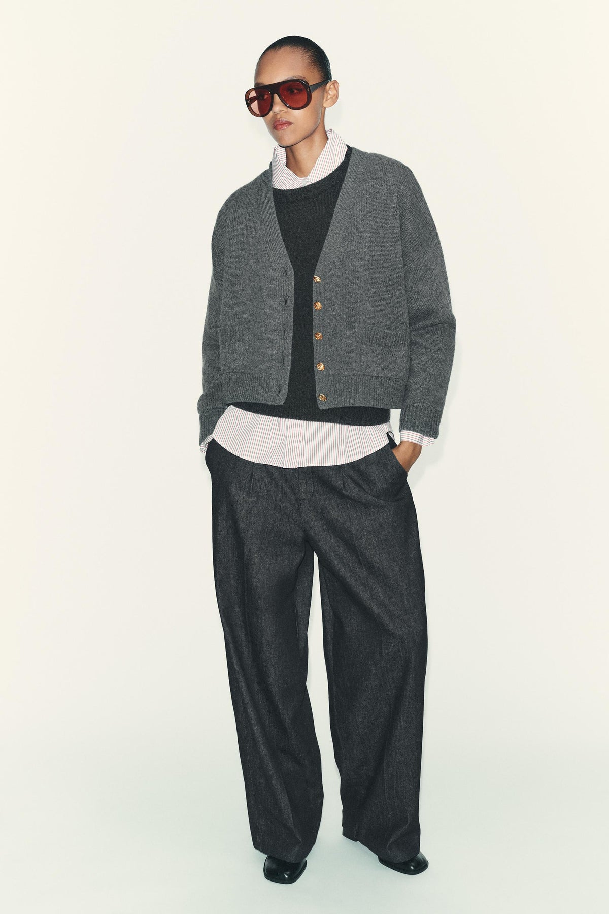 100% WOOL JACKET WITH GOLD BUTTONS - Image 1
