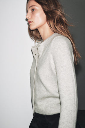 Wool Long Sleeve Cardigan