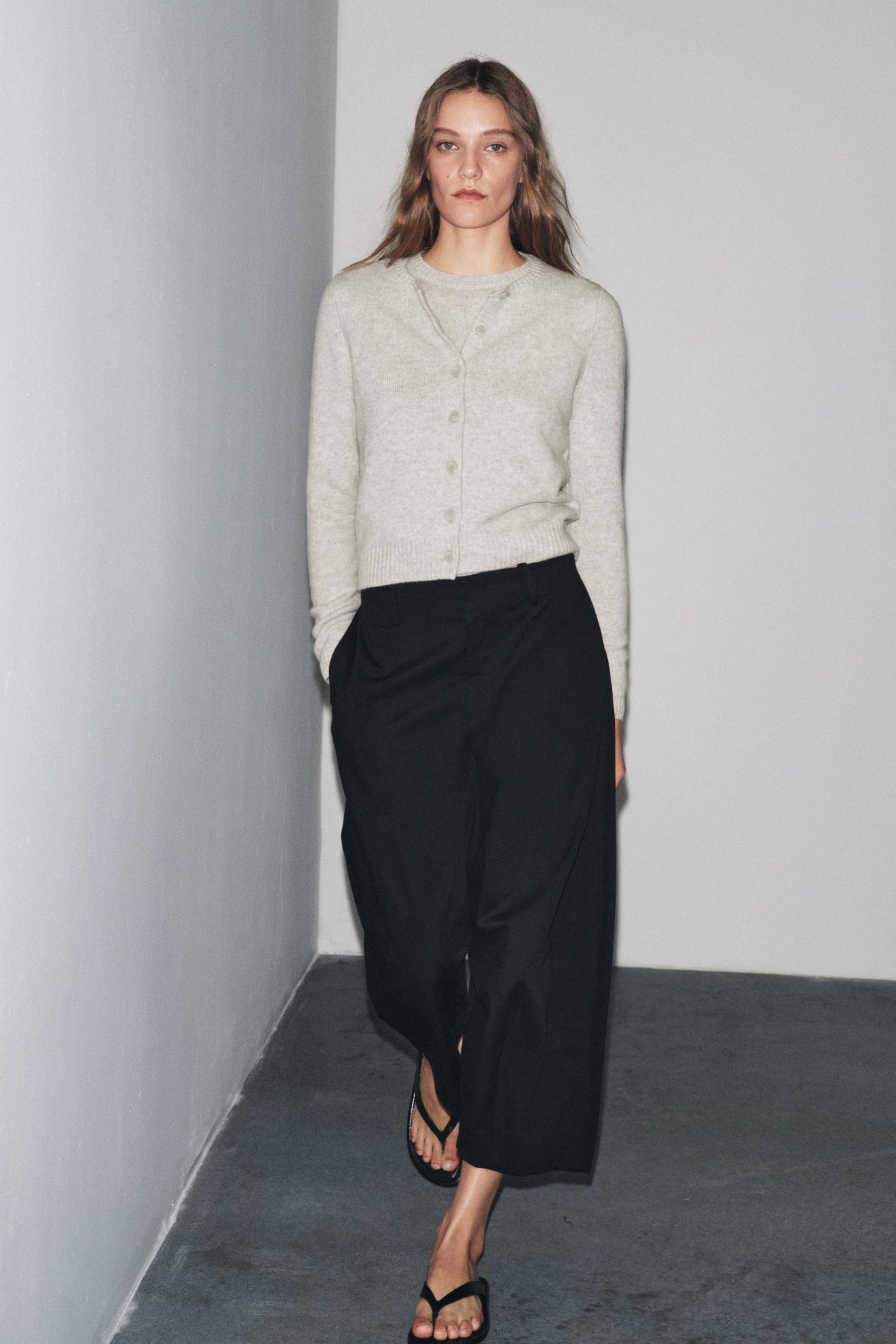 Wool Long Sleeve Cardigan