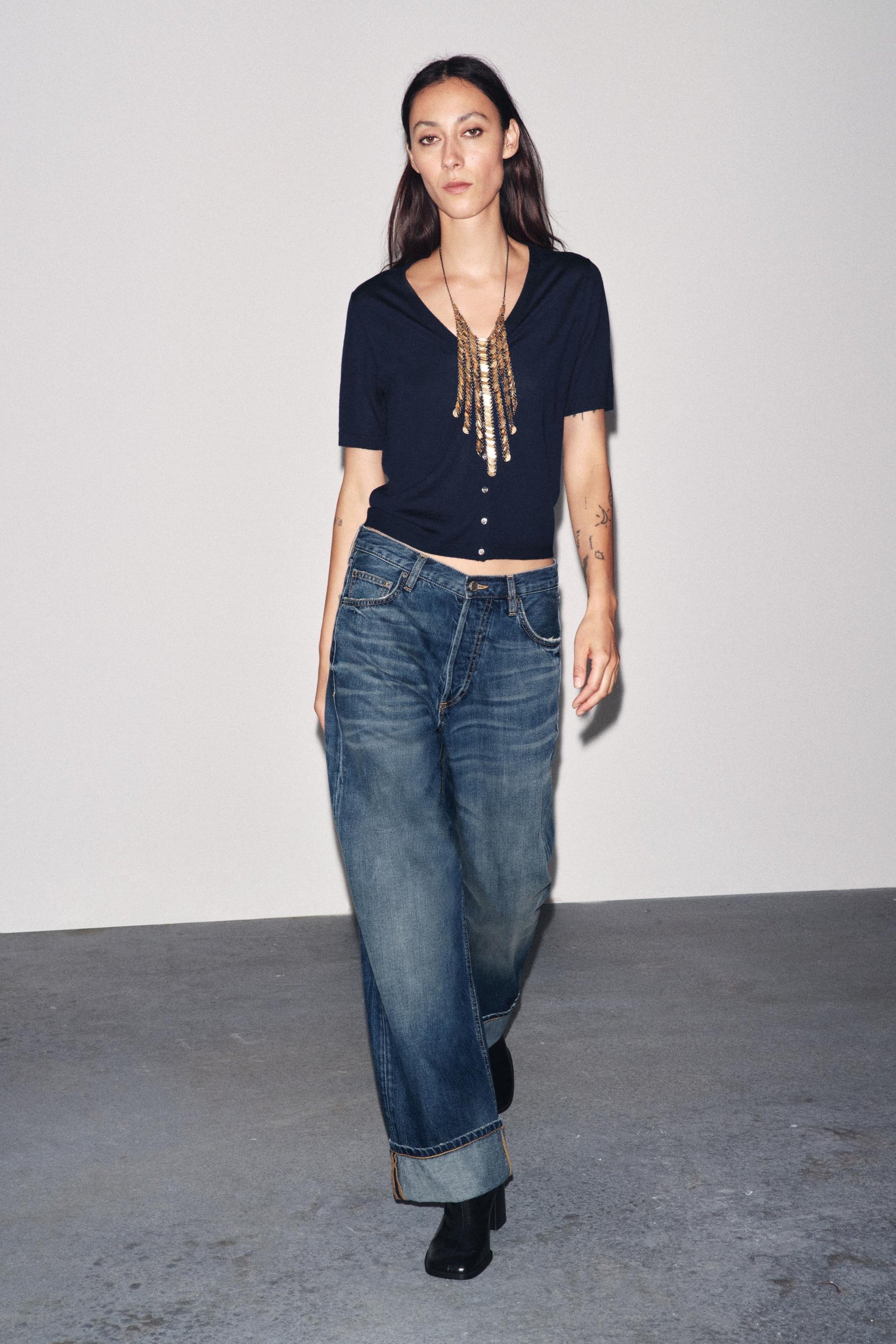 Wool Short Sleeve Cardigan