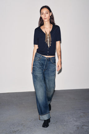 Wool Short Sleeve Cardigan