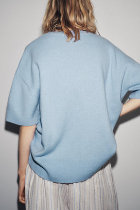 Wool Short Sleeve Jumper