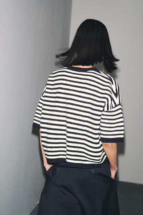 100% WOOL STRIPED JUMPER - Image 3