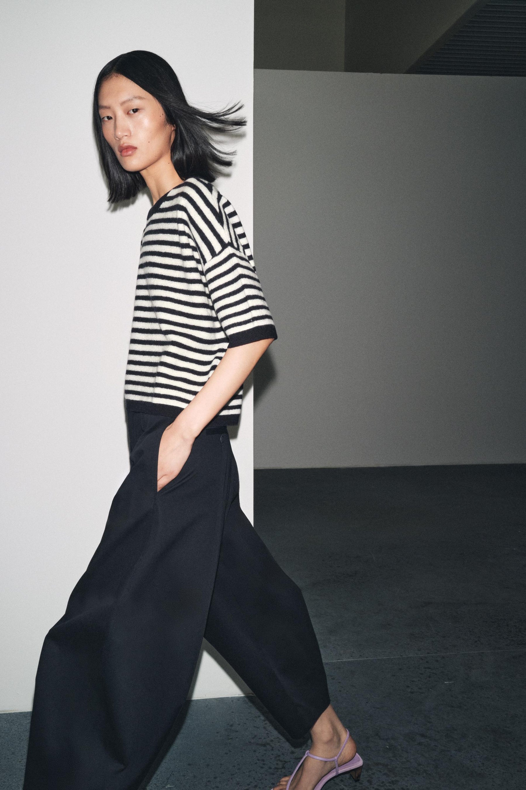 100% WOOL STRIPED JUMPER - Image 4