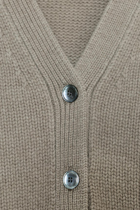 100% WOOL V-NECK CARDIGAN - Image 5