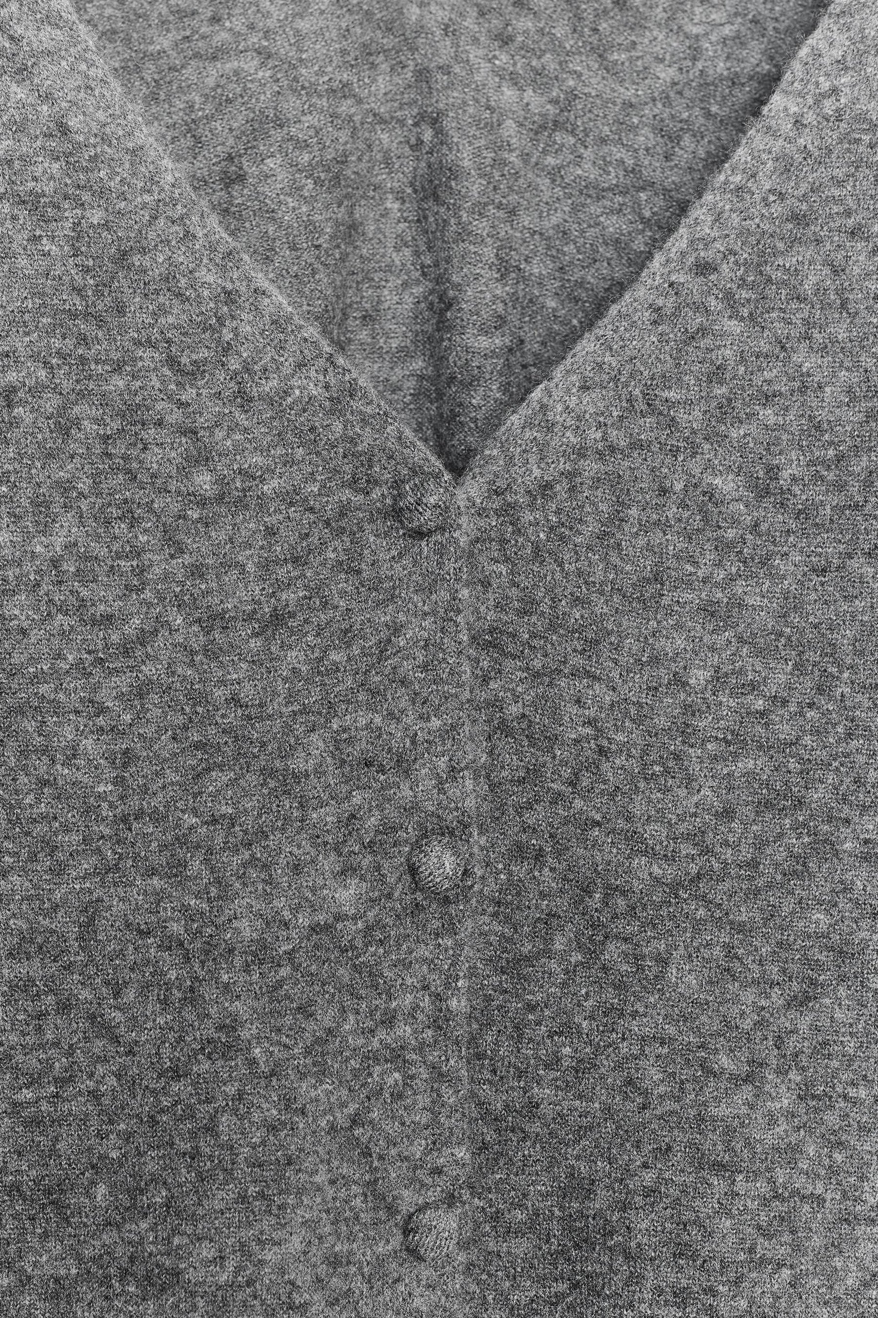 Cardigan aus Wolle und Kaschmir mit V-Ausschnitt