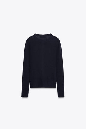 100% WOOL RIBBED CARDIGAN - Image 3