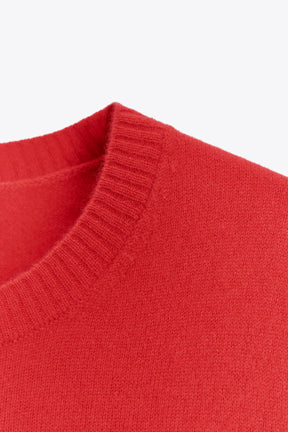 Cashmere short sleeve jumper