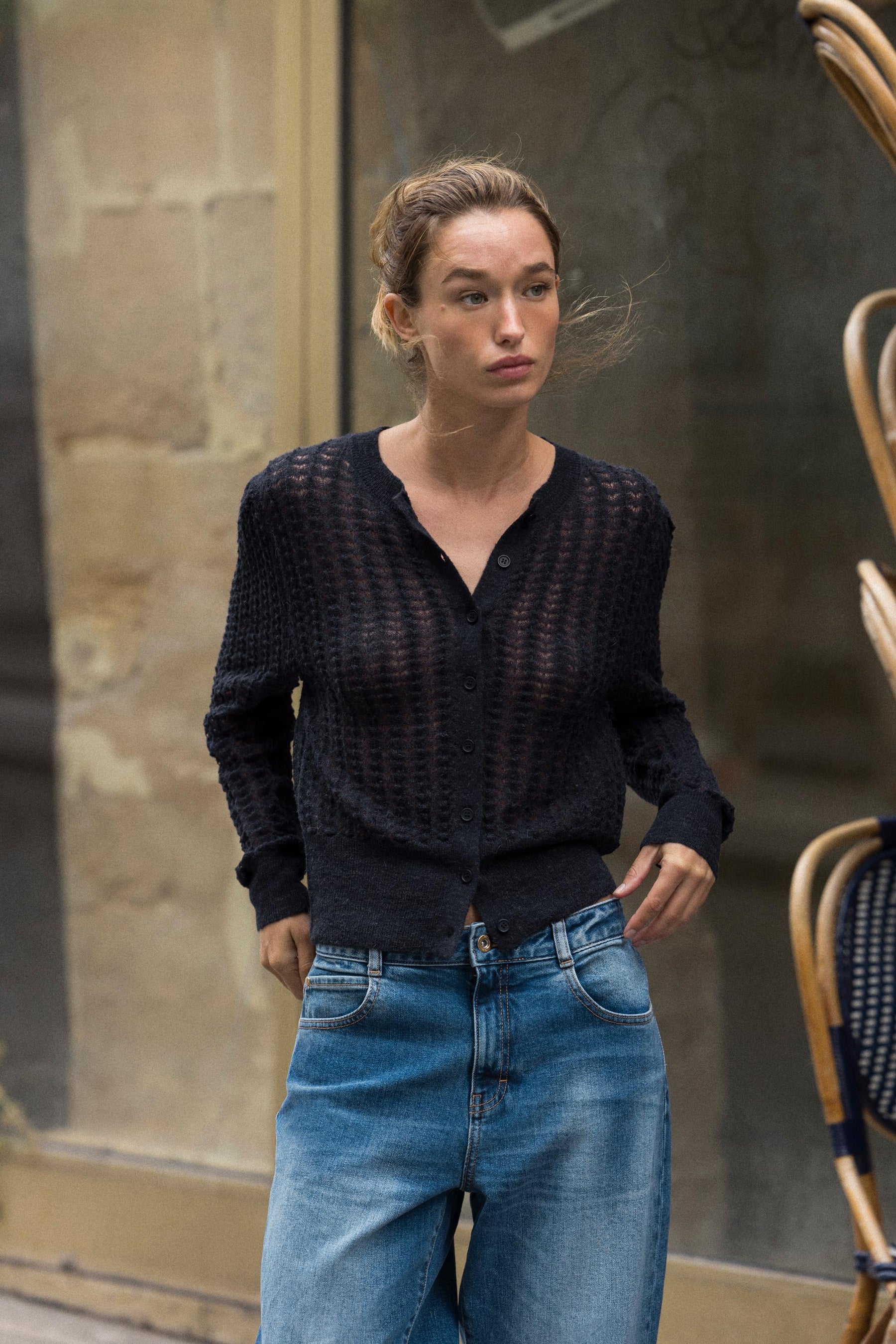 Wool Alpaca Knit Cardigan