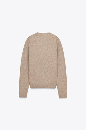 Knoten-Strickjacke