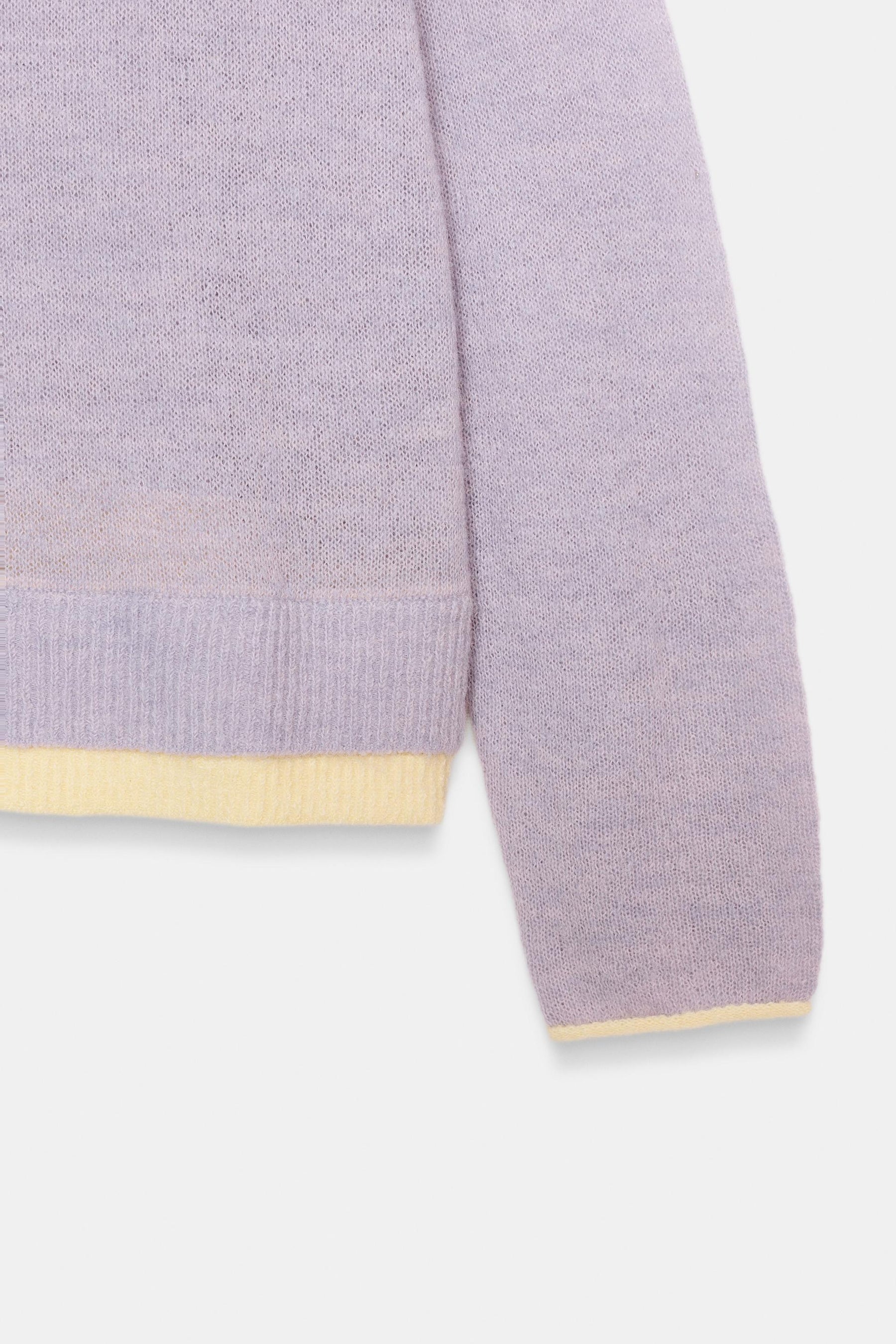 KNIT JUMPER WITH CONTRAST TRIMS - Image 5