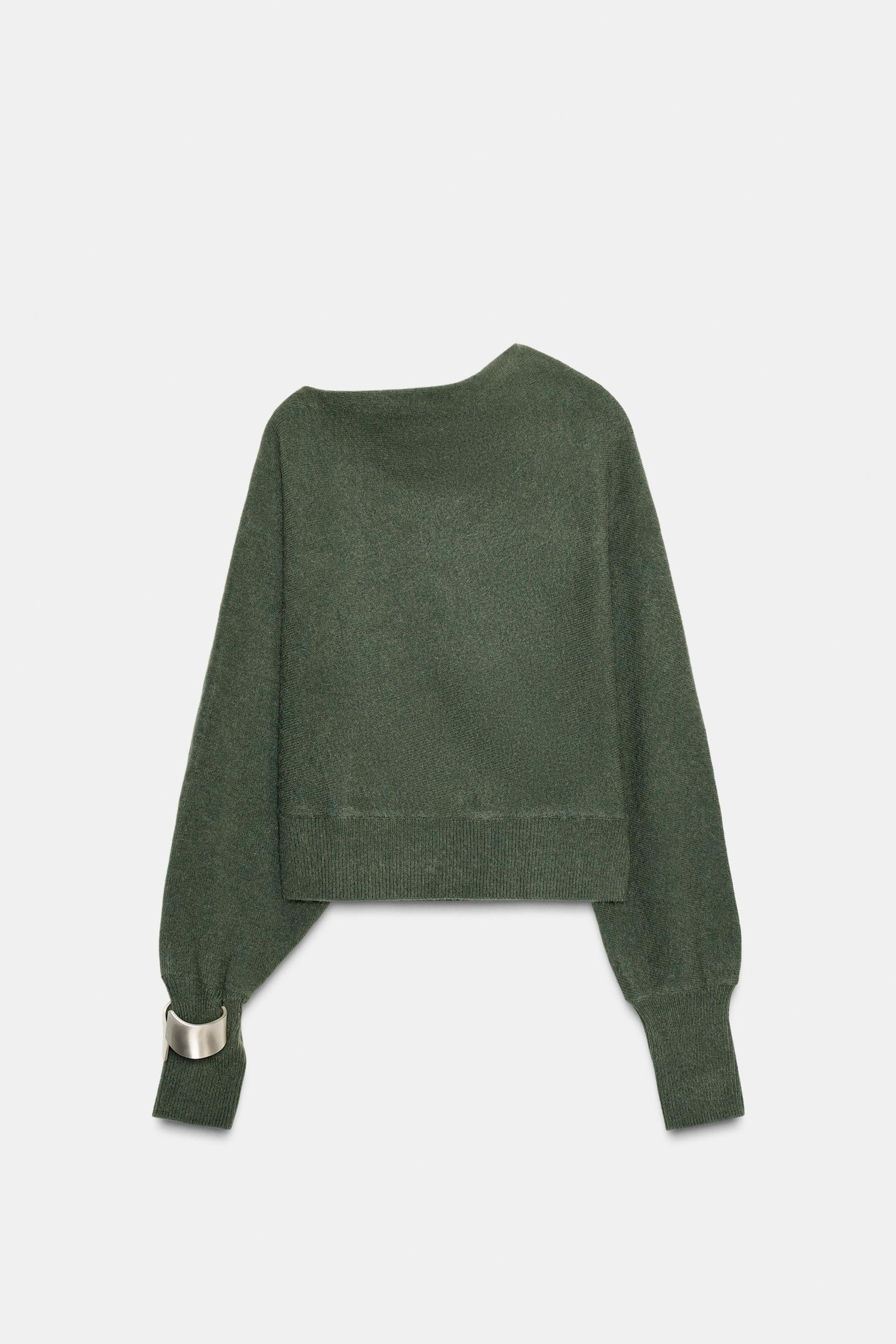 Asymmetrischer Strickpullover