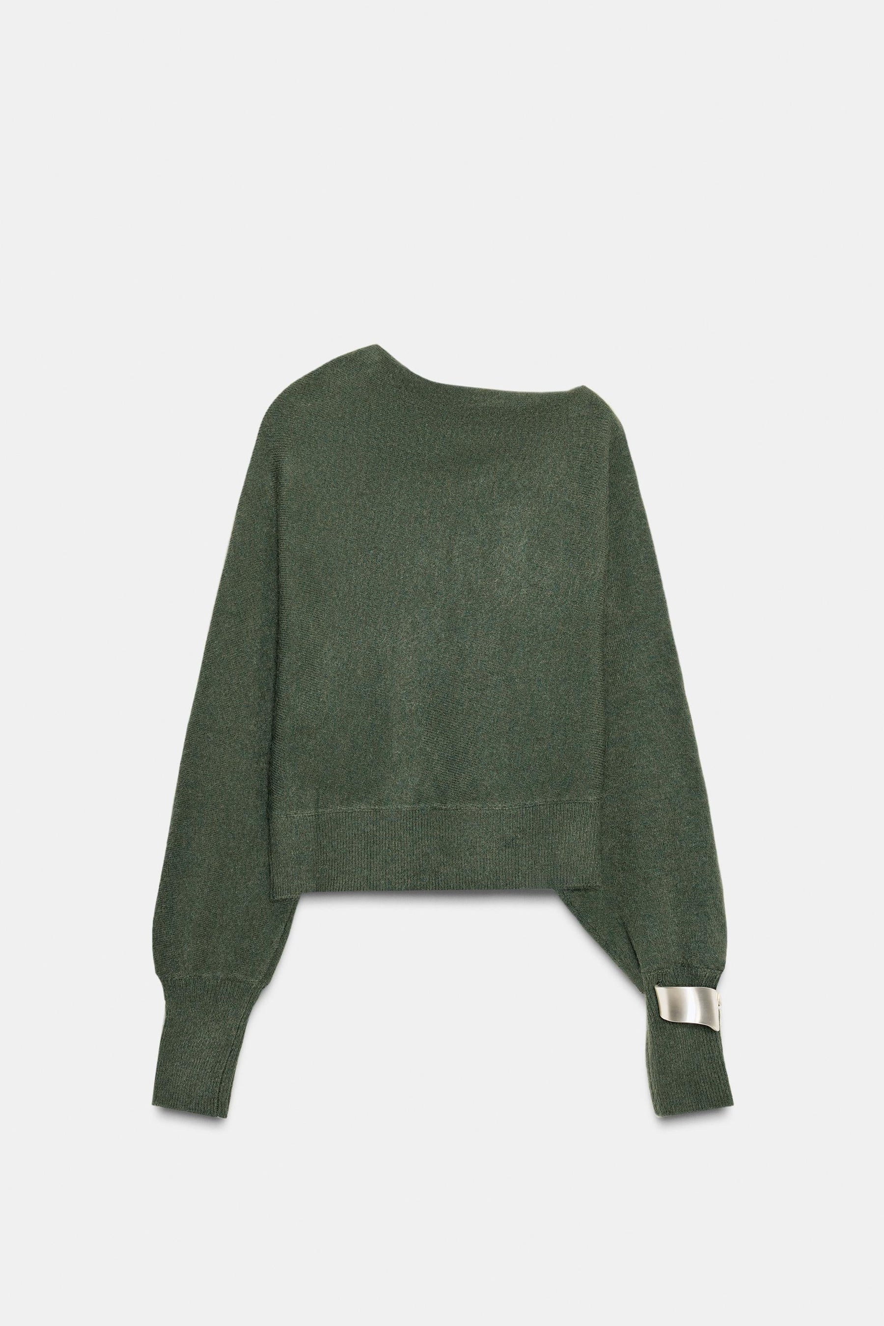 Asymmetrischer Strickpullover