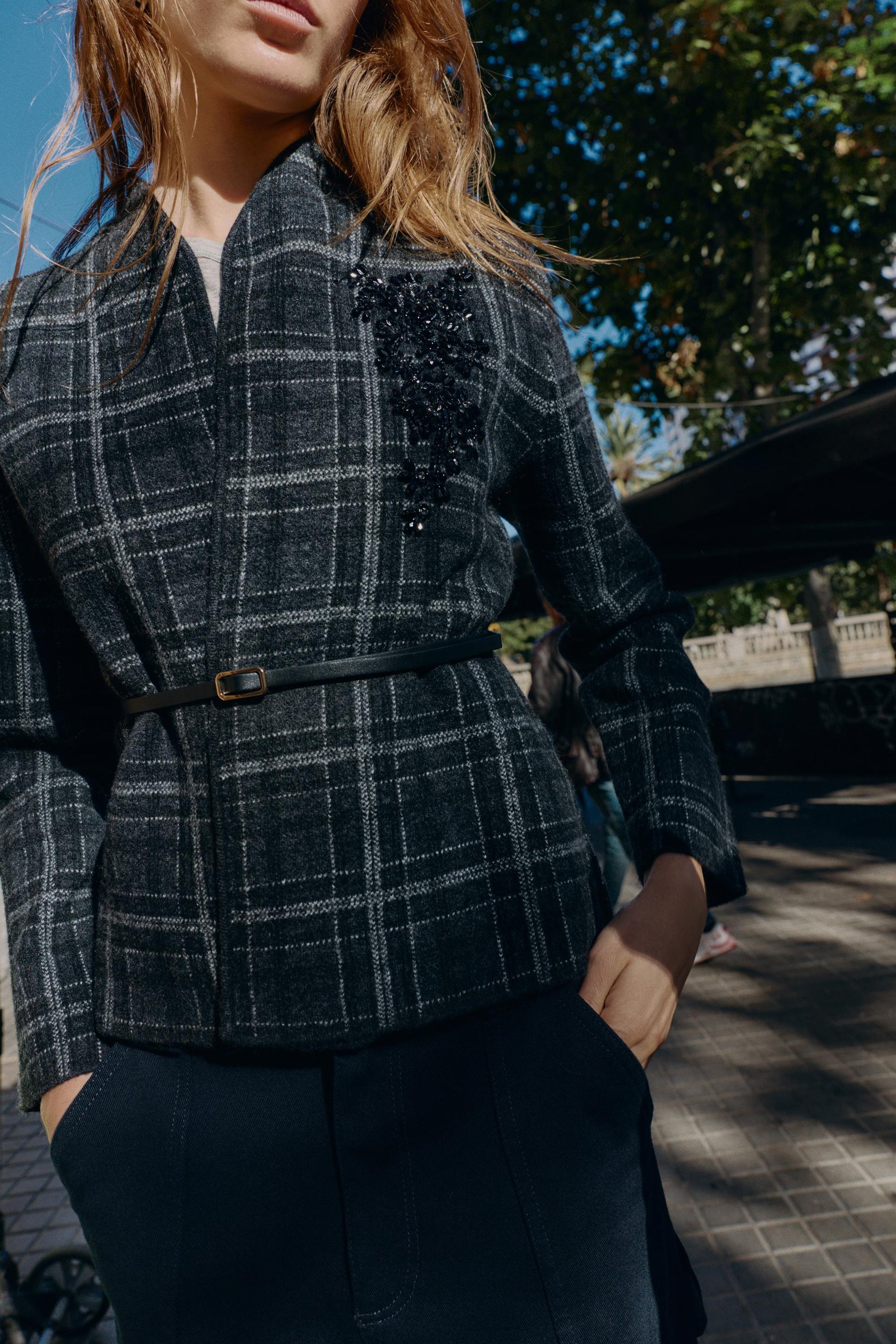 Knit Cardigan with Belt