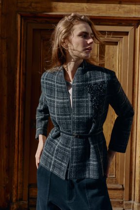 Knit Cardigan with Belt