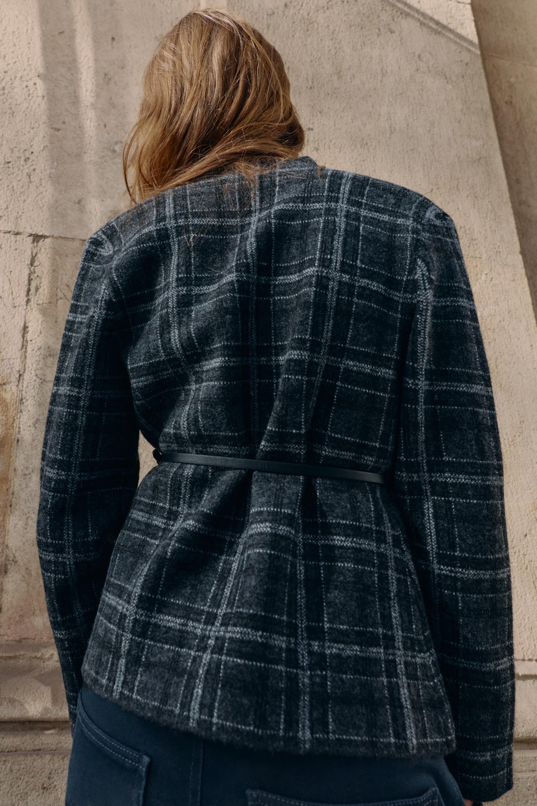 Knit Cardigan with Belt