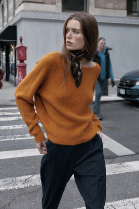 KNOTTED BACK KNIT JUMPER