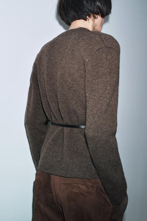 Wool Belted Cardigan