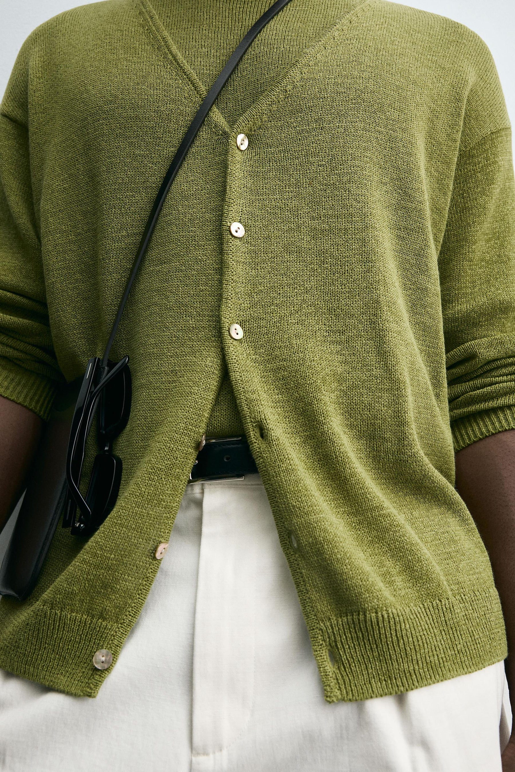 LINEN BLEND CARDIGAN - Image 5