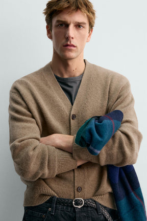 Wool Cashmere Cardigan