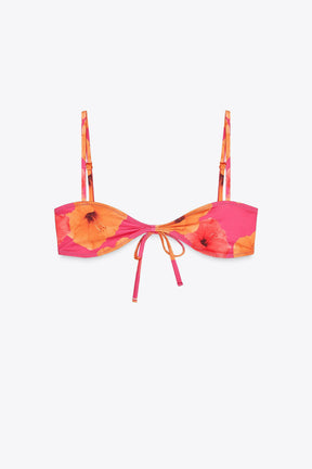 PRINTED BIKINI TOP
