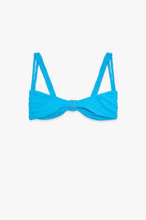 BRAIDED STRAP BIKINI TOP