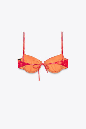 PRINTED UNDERWIRED BIKINI