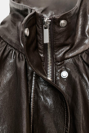 Leather Bomber Jacket
