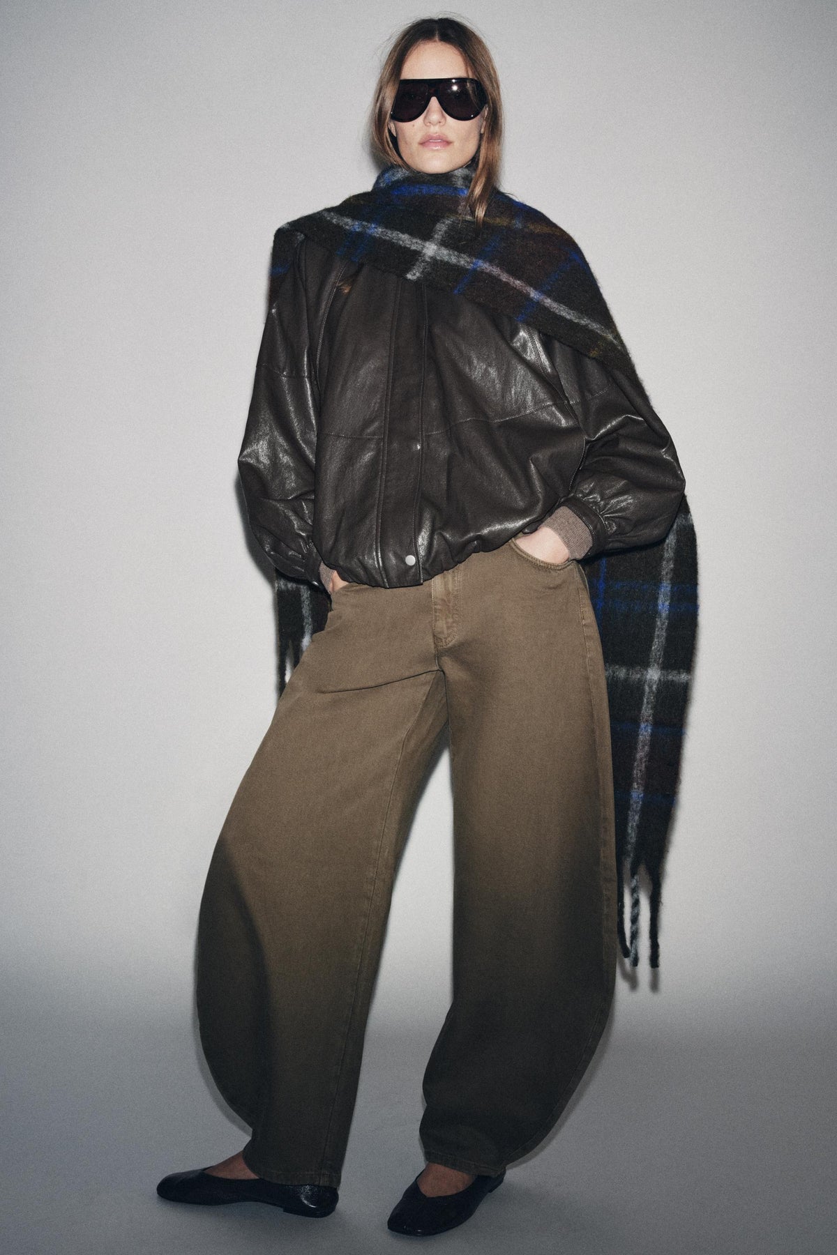 Leather Bomber Jacket