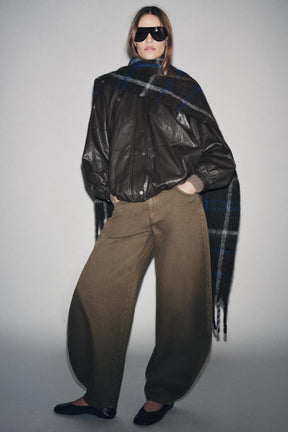 Leather Bomber Jacket