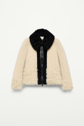 Faux Fur Patchwork Jacket
