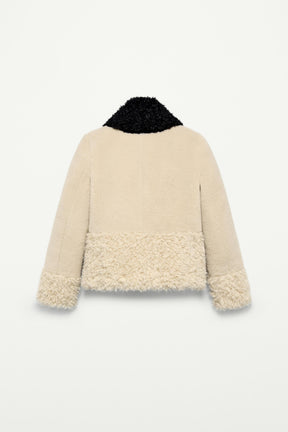 Faux Fur Patchwork Jacket