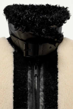Faux Fur Patchwork Jacket