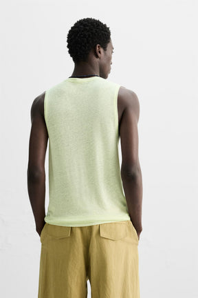 VISCOSE-LINEN TANK TOP - Image 3