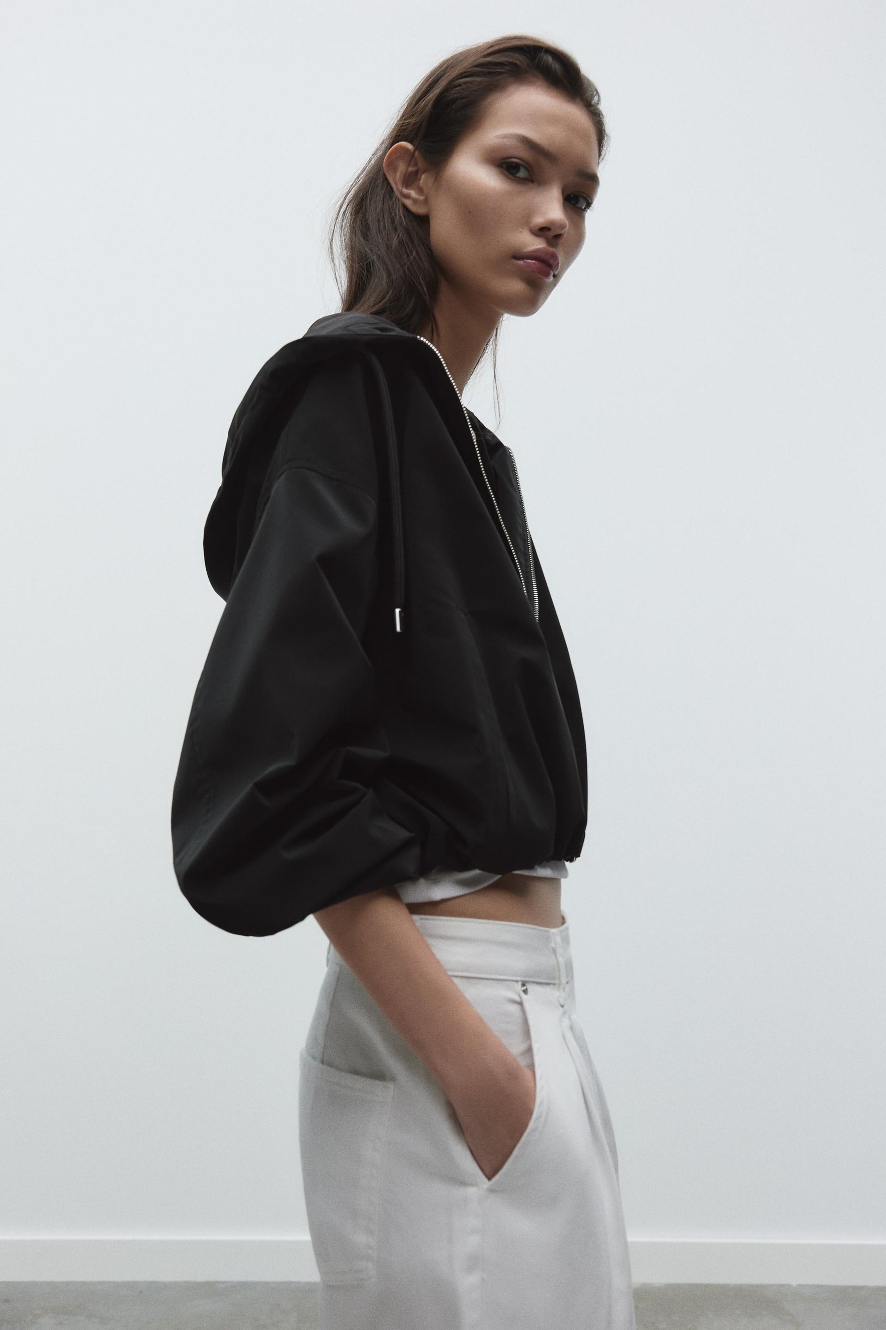 RUBBERISED HOODED JACKET - Image 3