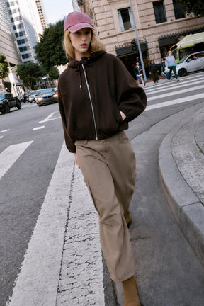 Oversized Bomberjacke mit Kapuze