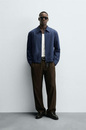 REGULAR FIT COTTON JACKET - Image 1