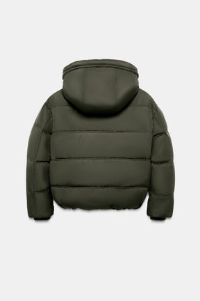 SHORT WATER-REPELLENT AND WINDPROOF HOODED ANORAK - Image 7