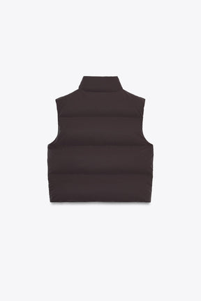 RUBBERISED PUFFER GILET - Image 6