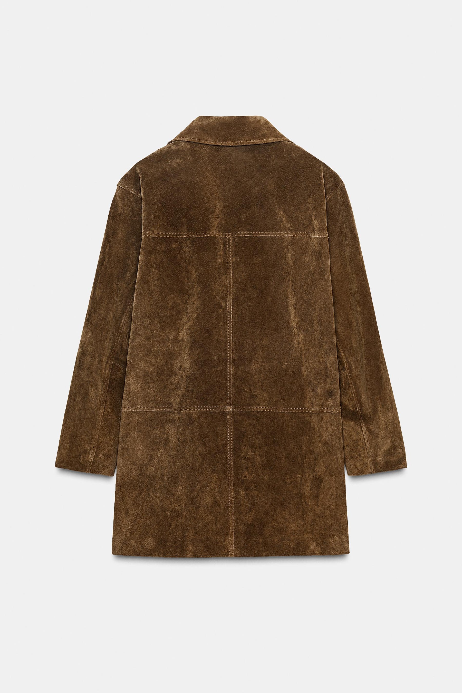 Lange Lederjacke