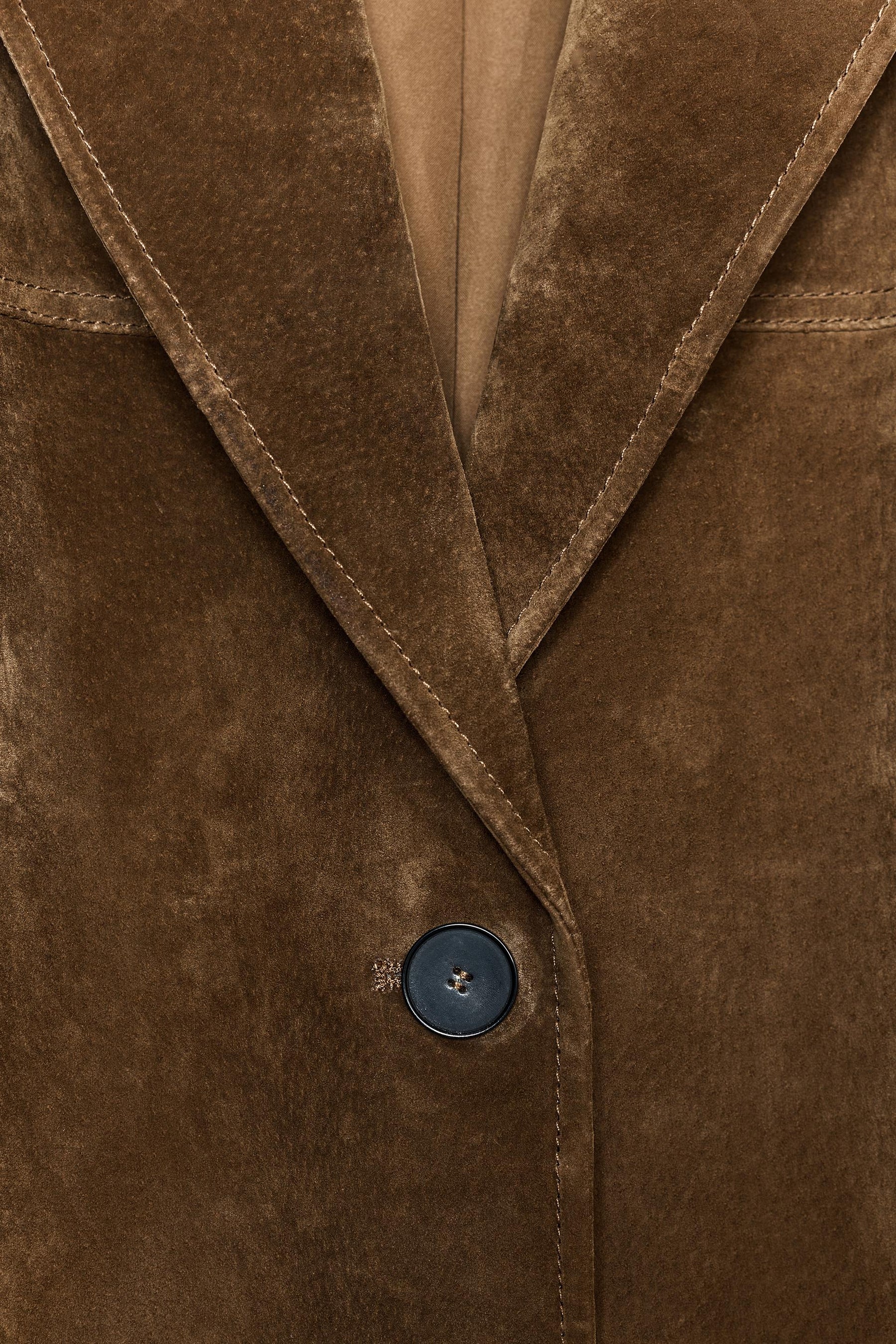 Lange Lederjacke