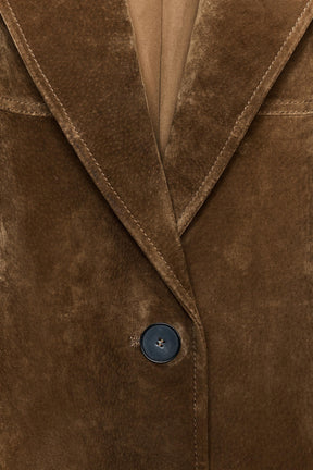 Lange Lederjacke