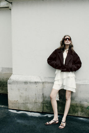 DOUBLE-BREASTED SHORT JACKET - Image 1