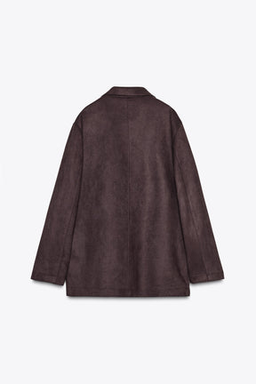 FAUX SUEDE BLAZER - Image 6