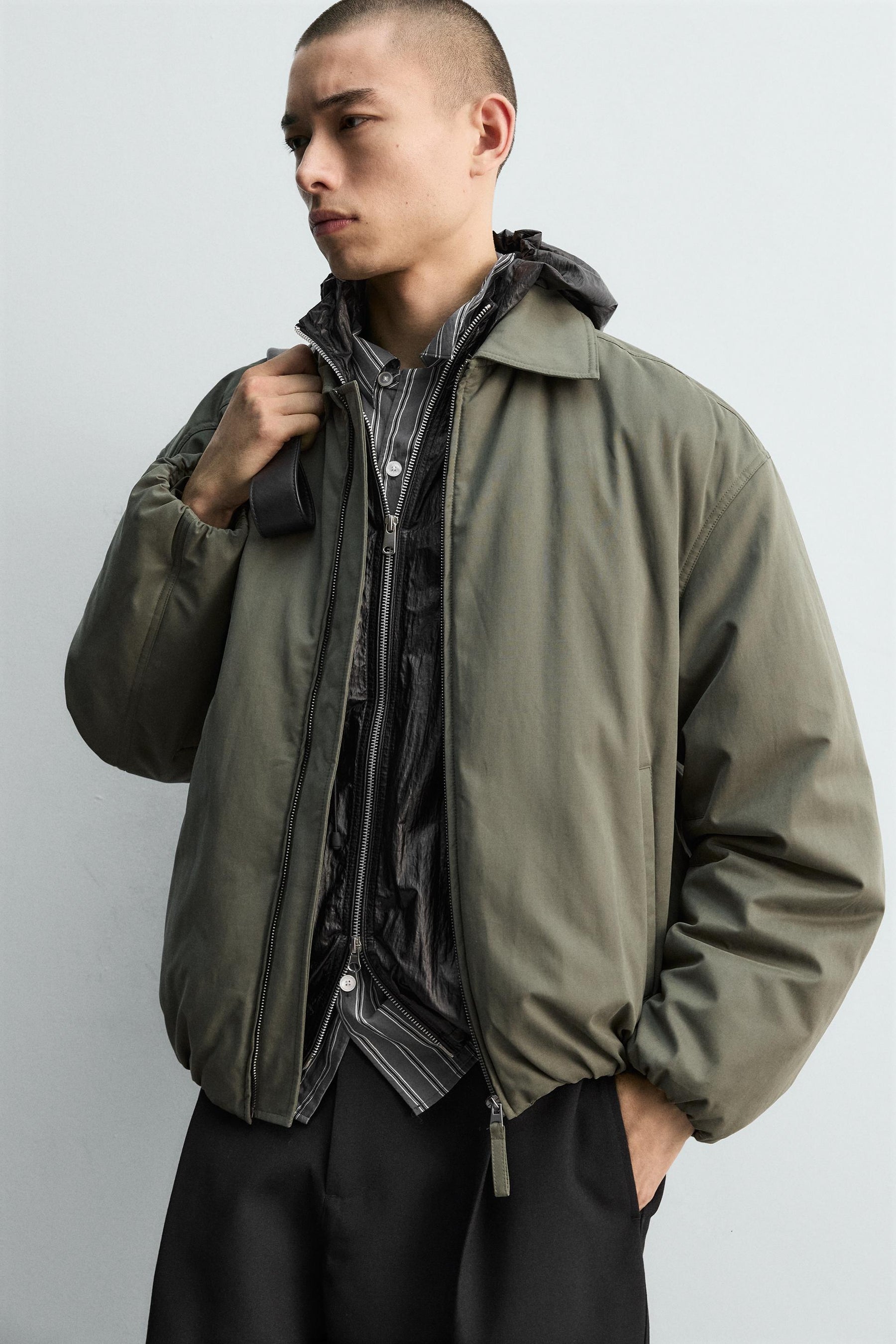 BOXY FIT TEXTURED JACKET - Image 6