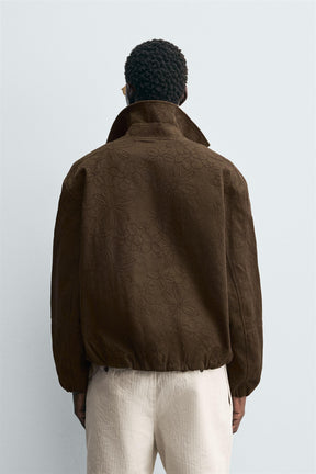 FLORAL JACQUARD JACKET - Image 3