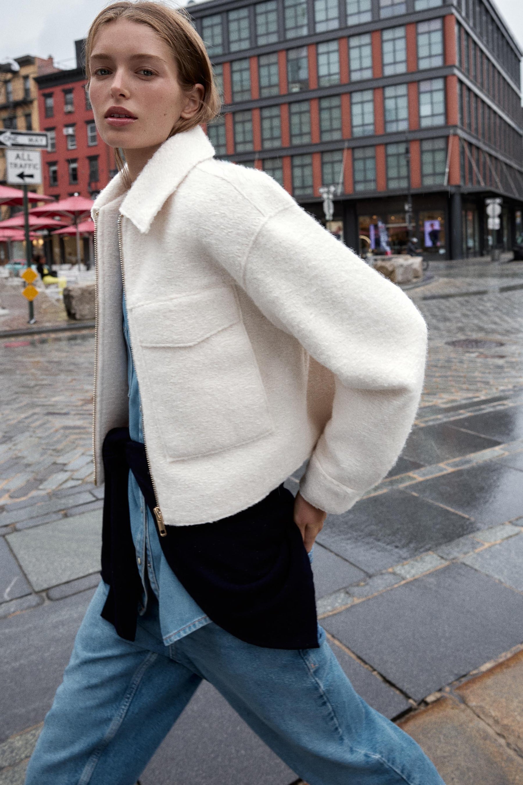 Bouclé Jacket with Pockets