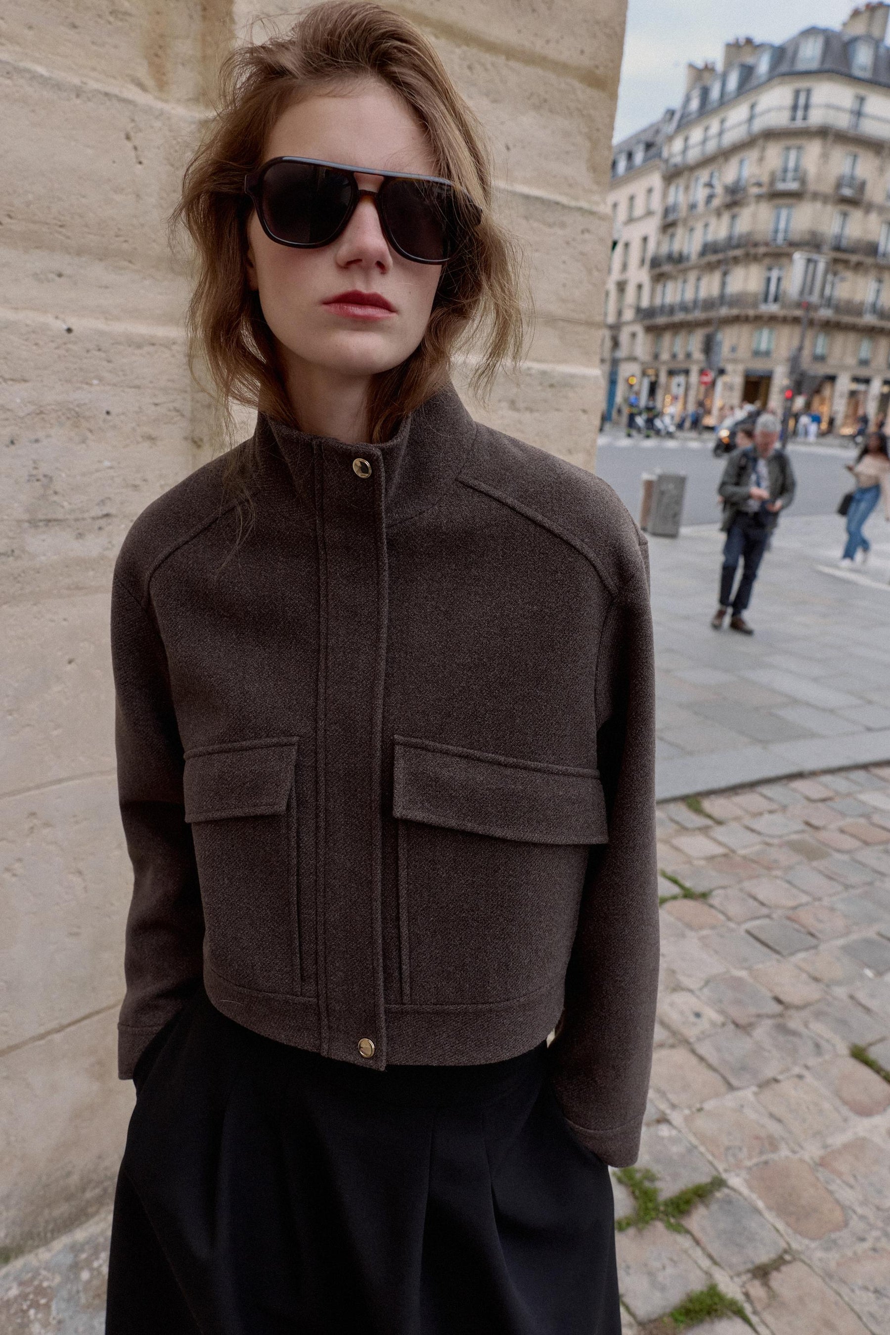 Soft High Neck Jacket